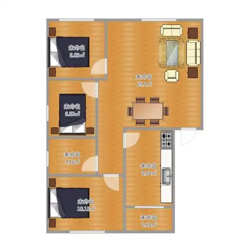 北京印象未定义94.00㎡户型图