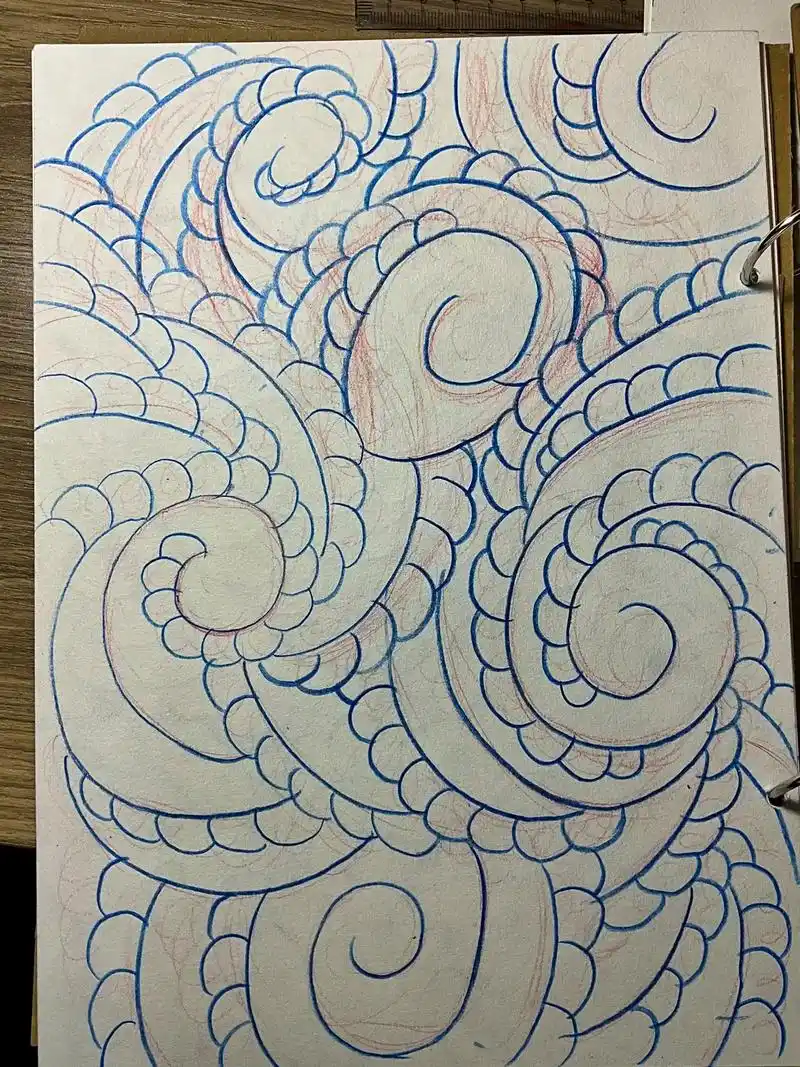 泡泡云画法.泡泡云(6)背景篇中的泡泡云到今天就差 - 抖音