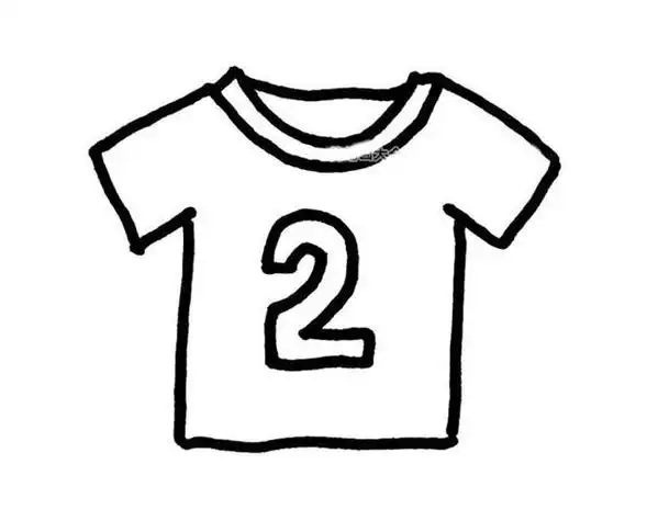 笔画的简笔画画法运动t恤简笔画教程男孩t恤简笔画怎么画简单好看半袖