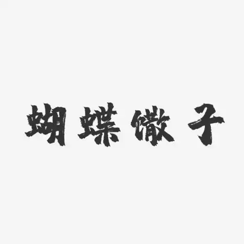 蝴蝶馓子-镇魂手书文字设计