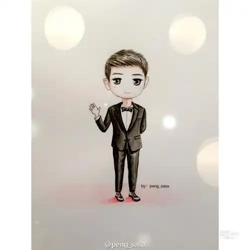 [宋仲基][分享]160910 油菜花松果饭绘再来袭 穿西装的"迷你宋"!