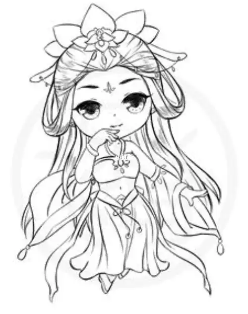 可爱的古风q版人物简笔画教程古风简笔画教程人文绘画