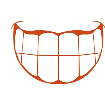 露齿大笑的嘴巴