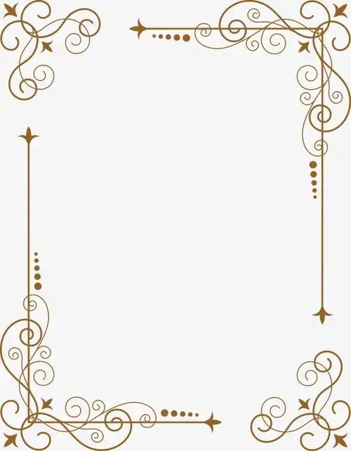 古风传统复古花纹边框花纹免扣装饰元素【免抠元素png】-90设计网