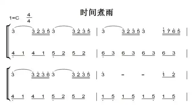 双手最简单的钢琴简谱_儿歌钢琴简谱简单双手