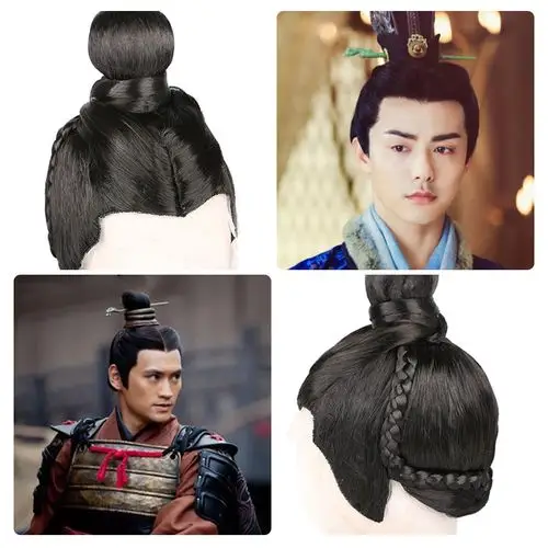 秦汉古装假发大王公子发髻头套影视剧长歌大秦整顶假发