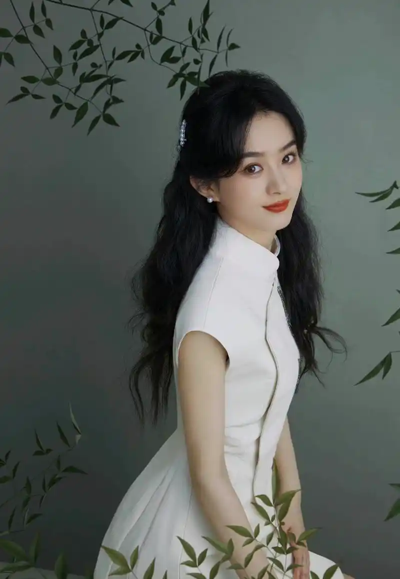 赵丽颖白色旗袍造型温婉大气,角色由演员转换成歌手,影迷变歌迷