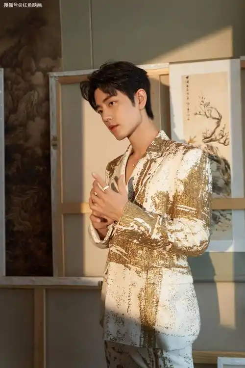 肖战 鎏金西装写真