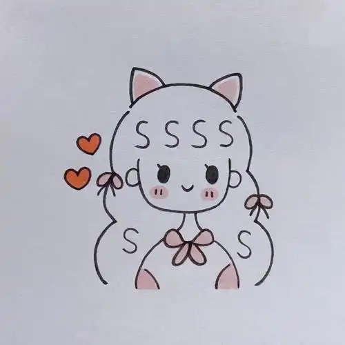 可爱小女孩简笔画教程