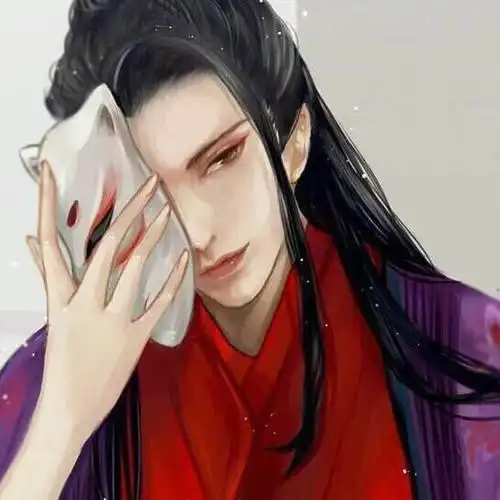 狐男面具古典风头像