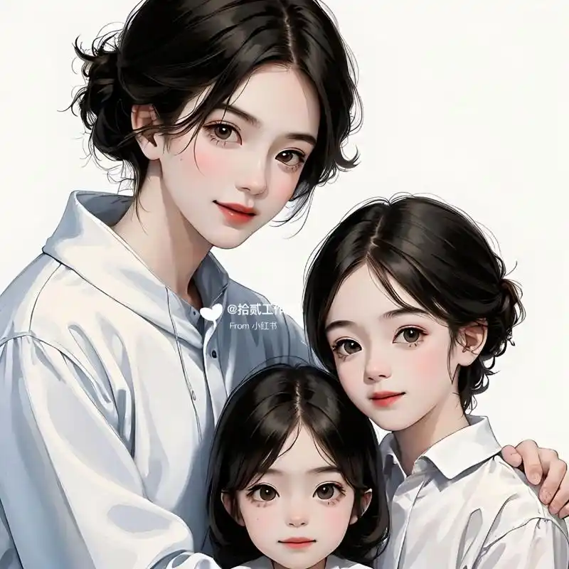 两个女儿亲子头像更新一组95 原创图片请勿转载,如需原图9315问