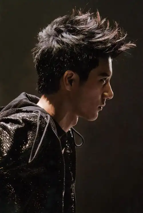 王力宏火力全开演唱会的头发.很适合你这种脸型.