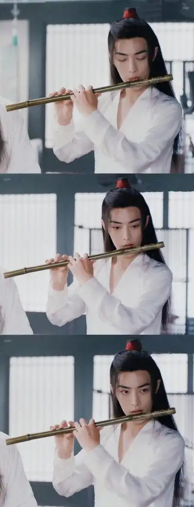 肖战 陈情令 壁纸 吹笛太美了!