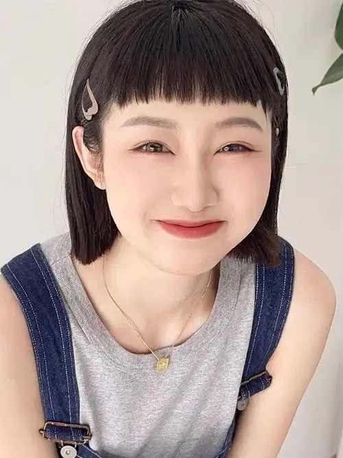 隐形无痕_眉上刘海假发女网红二次元漫画刘海片自然减龄圆脸隐形无痕