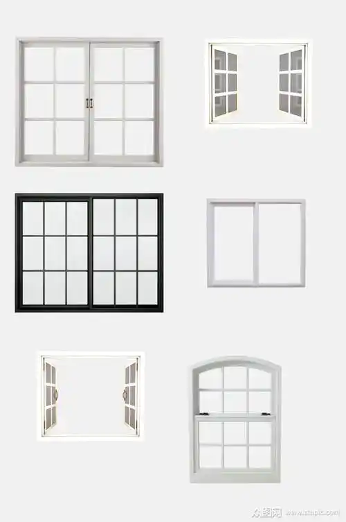 简约窗户免抠素材素材