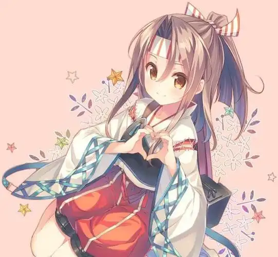 动漫萌图:超级可爱的姿势,用手比心的女孩子太可爱啦!__财经头条