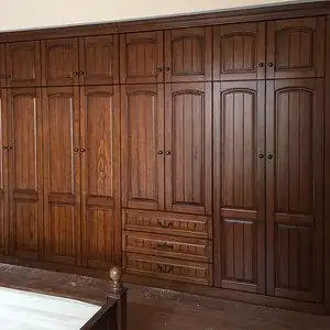 木朵朵家具美式乡村衣柜全实木樱桃木橡木全屋定制平开衣帽间衣橱