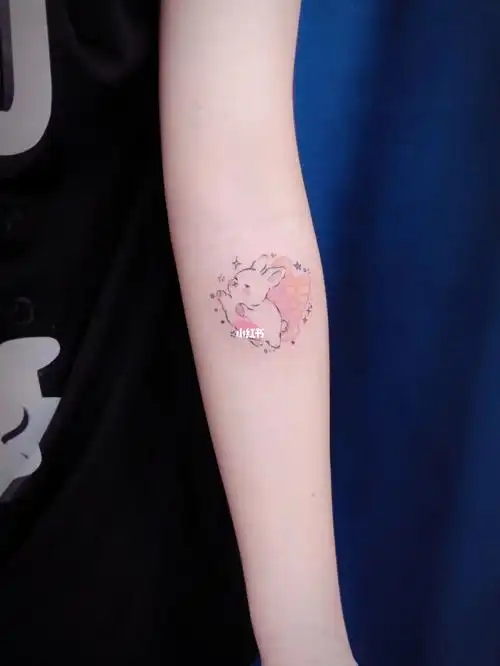 纹身也清新  #女性纹身  #女生纹身  #小清新纹身  #兔子纹身
