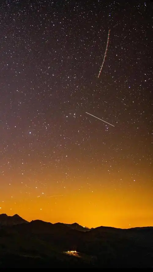 唯美迷人的夜晚星空风光,图片大全,高清,图库-回车桌面