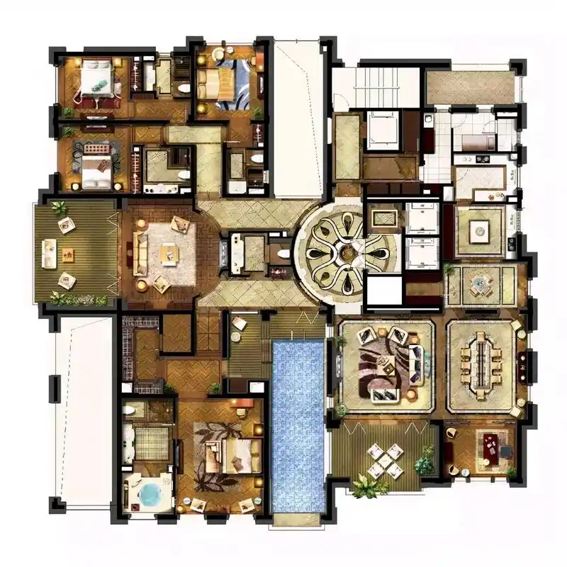 值得收藏的大平层户型