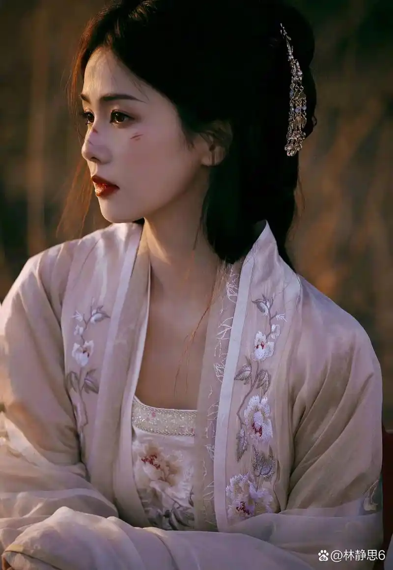 白鹿古装写真 93夕阳下的古装女神,惊艳了时光! #养眼美女# #白鹿