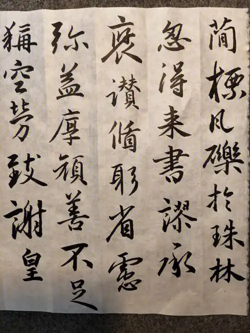 王羲之集字圣教序第11天