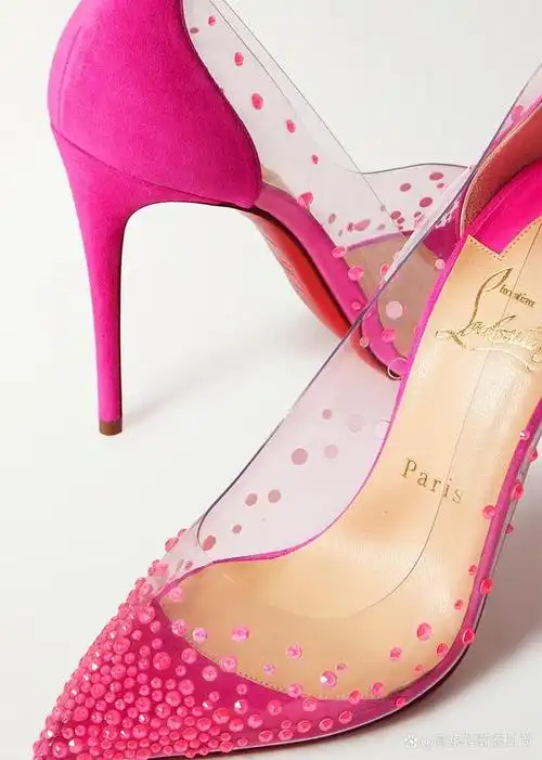 带你欣赏奢侈品christian louboutin degrastrass系列水晶高跟鞋