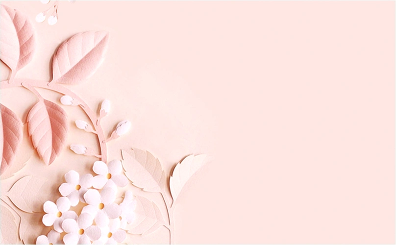 粉色小清新名片模板