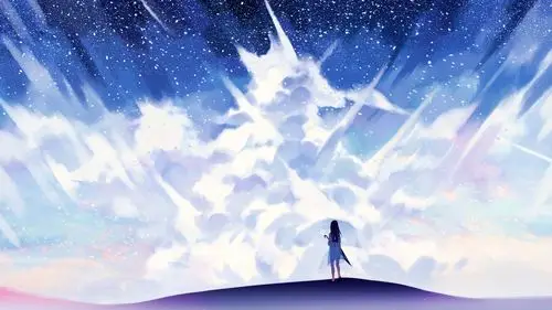 唯美治愈动漫插画桌面壁纸