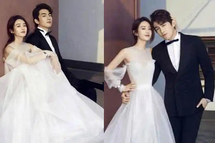 曝光鹿晗迪丽热巴婚纱照陆地夫妇走向甜蜜