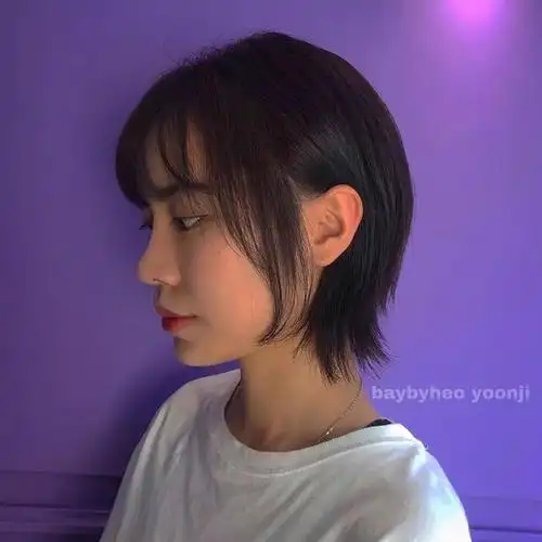 夏日清新"碎尾短发"