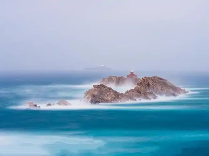 山,礁石,大海,云雾,天空,自然,壮美,风景山壁纸图片