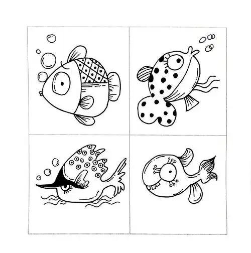 黑白简笔画图片大全,简单有趣的黑白简笔画图片