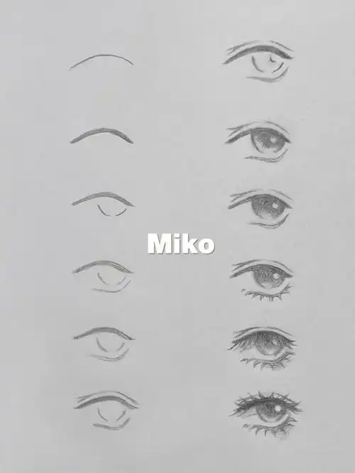 超简单漫画眼睛画法