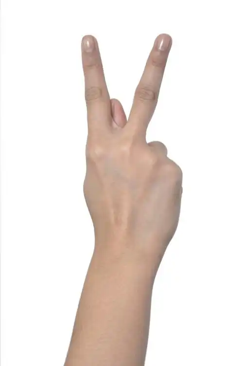 拍照最常用的剪刀手手势图片第7张