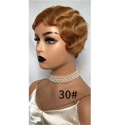 真人假发上海复古波浪短卷发怀旧民国上海滩风情刘海片