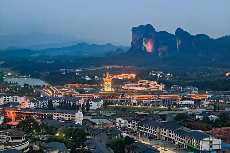 江西省鹰潭市龙虎山上清古镇都市建筑景观