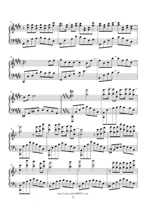 中国好歌曲阿楚姑娘钢琴谱