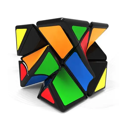 奇艺魔方扭曲斜转魔方三阶顺滑 异形儿童智力益智减压玩具早教