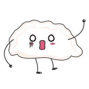 素材pngpsd2000*20002019猪年新年手绘卡通可爱吉祥猪猪吃饺子pngpsd