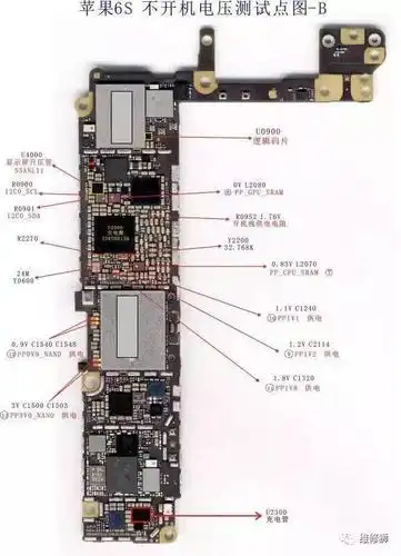 iphone6s不开机电压测试点图-b