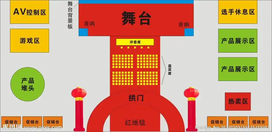 舞台平面图设计图__其他_广告设计_设计图库_昵图网nipic.com