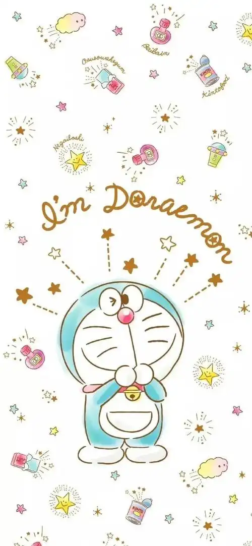 哆啦a梦#可爱的机器猫壁纸,不同颜色的蓝胖子,你喜欢哪一个呀#二丛