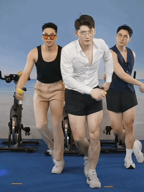 椰树男模太会扭了##椰树男团的美人鱼身份藏不住了