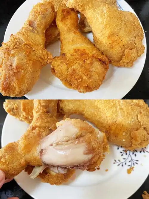 爆汁鲜嫩75家庭版脆皮炸鸡腿