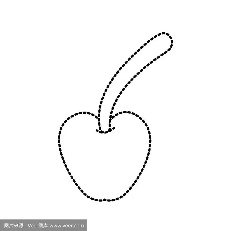 樱桃,水果,甜食,虚线,徽章