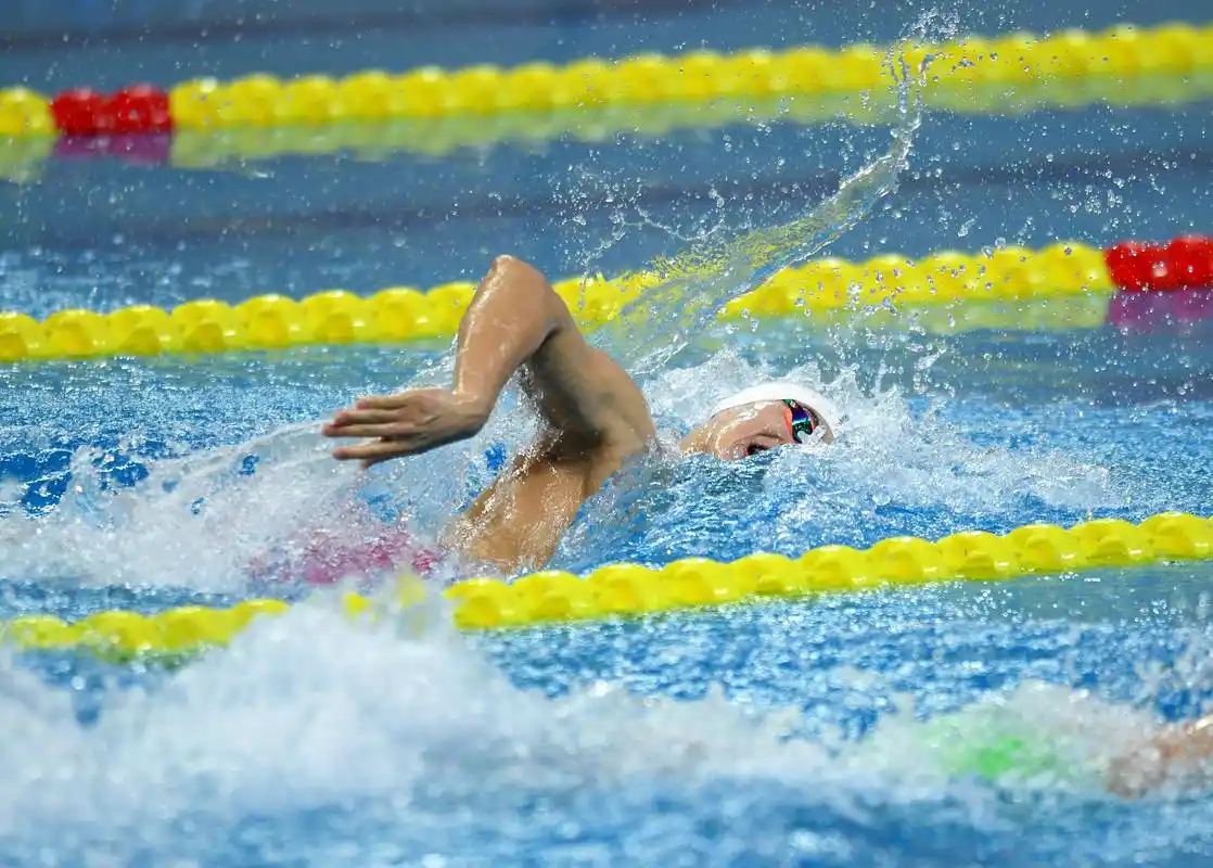 新华社照片,青岛,2019年3月25日    (体育)(1)游泳——2019年全国游泳