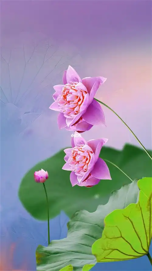 荷花也是莲花寓意好运连连和和美美和气