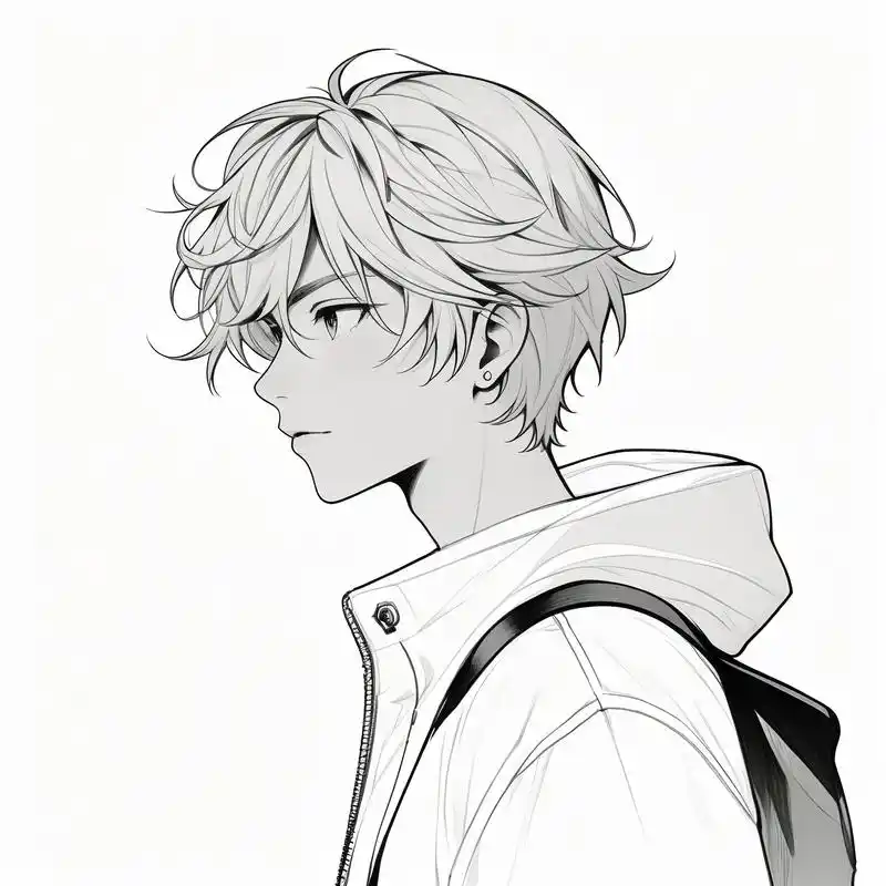 96黑白魅力,平头男生头像94