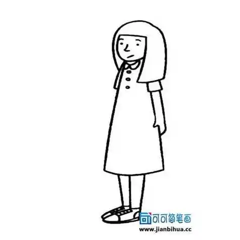 女孩侧面简笔画全身大人傲慢女士简笔画侧身站的小男孩简笔画男孩抬着